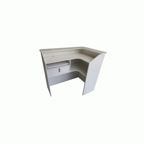 Balcão caixa L branco